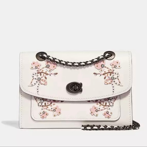 NWOT COACH PARKER WITH FLORAL EMBROIDERY‎ (sold out online) - Picture 1 of 7